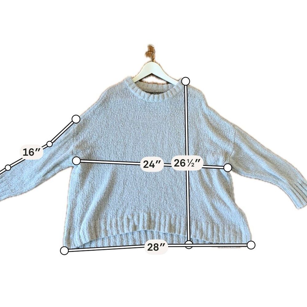 Aerie crewneck knit oversized sweater size M - Picture 6 of 7